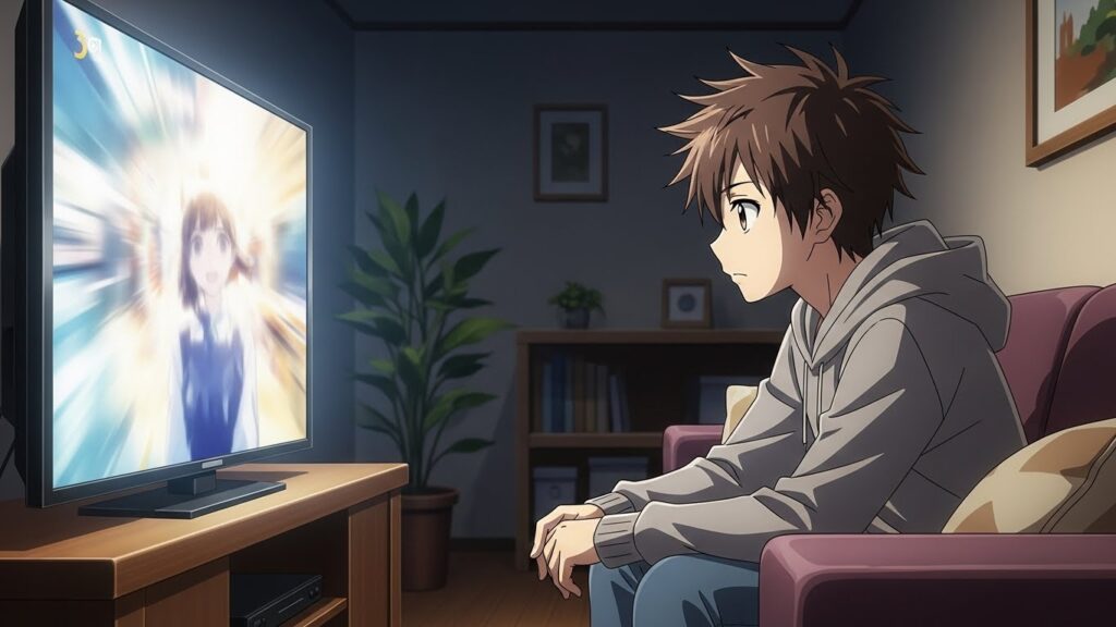 映画を観ている