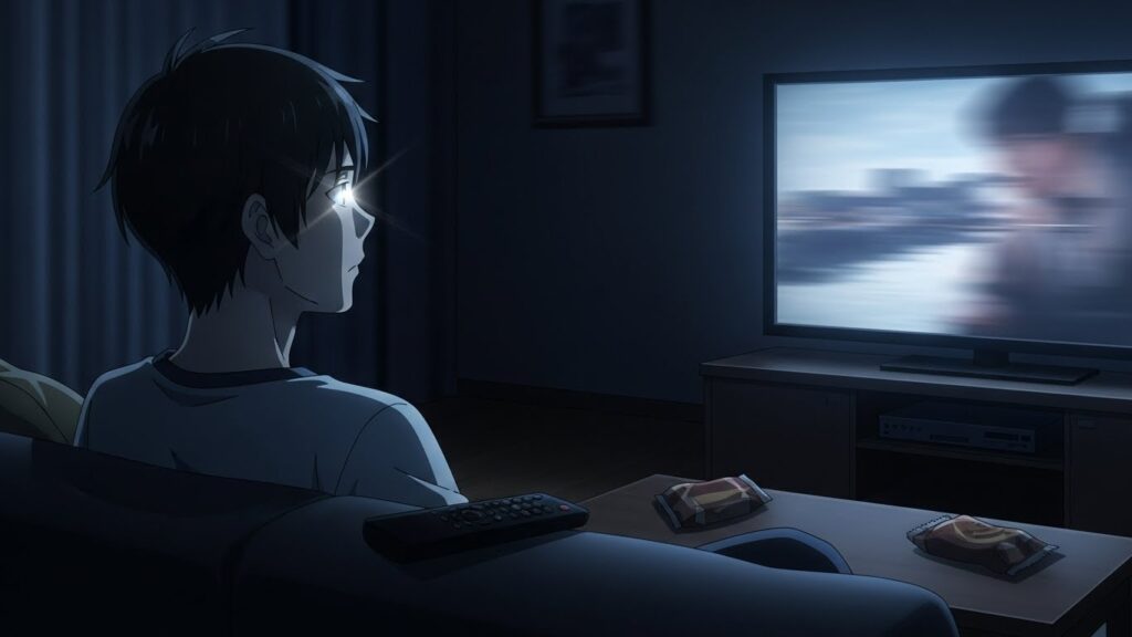 映画を観ている