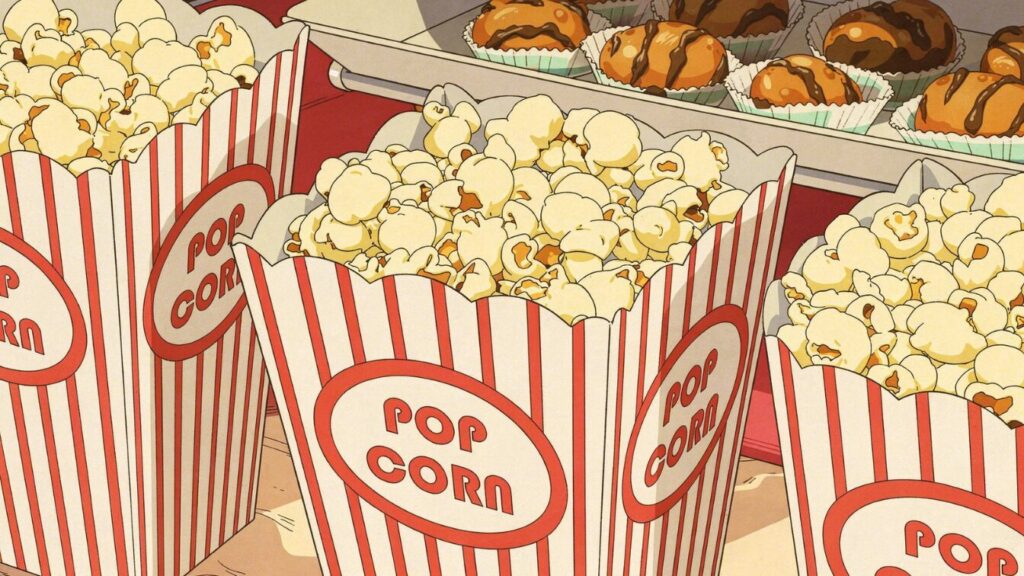 アニメ調ポップコーン