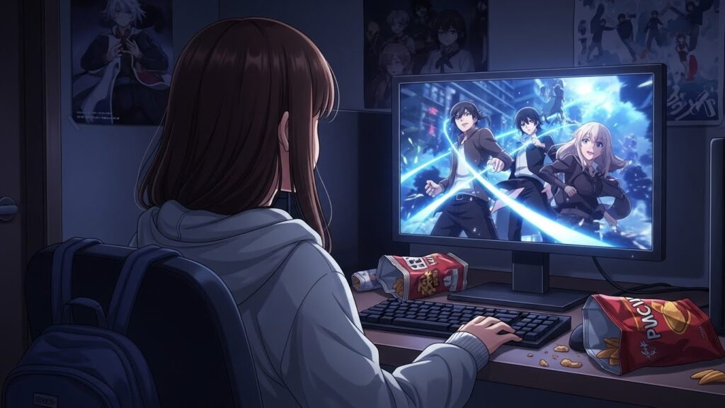 映画観ている後ろ姿